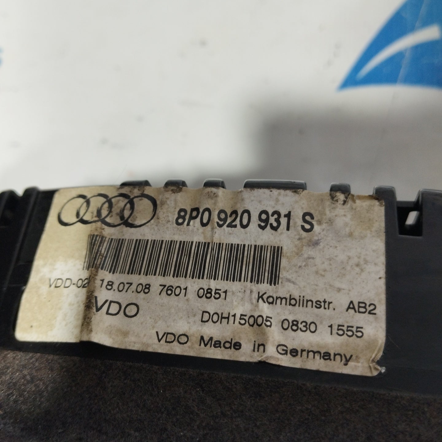 Quadro strumenti Audi A3 2.0 TDI 2008 Cod. 8p0920931s ecoAG3310
