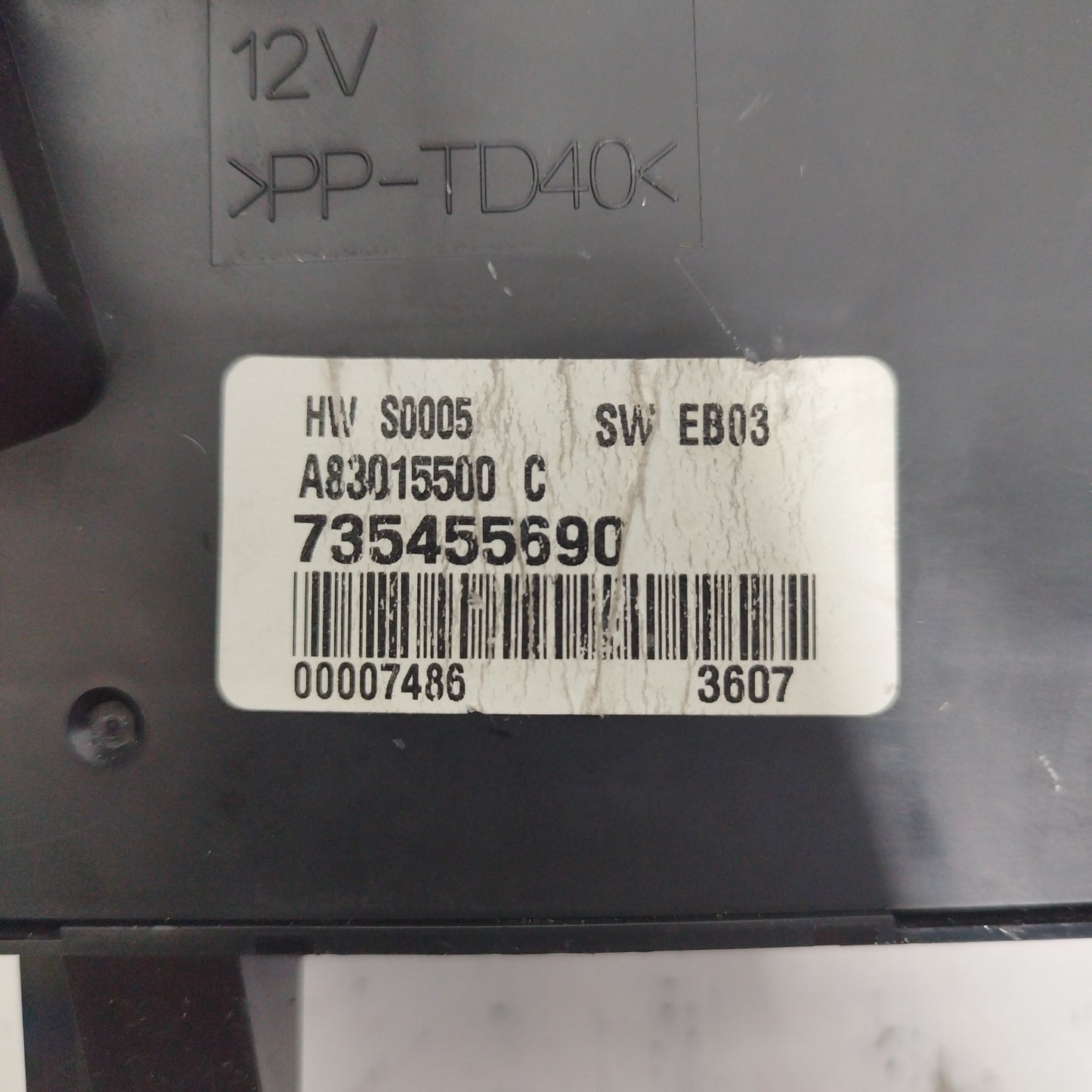 Lancia Musa 2007 digital a/c control keypad Code: 735455690 ecoAC5825