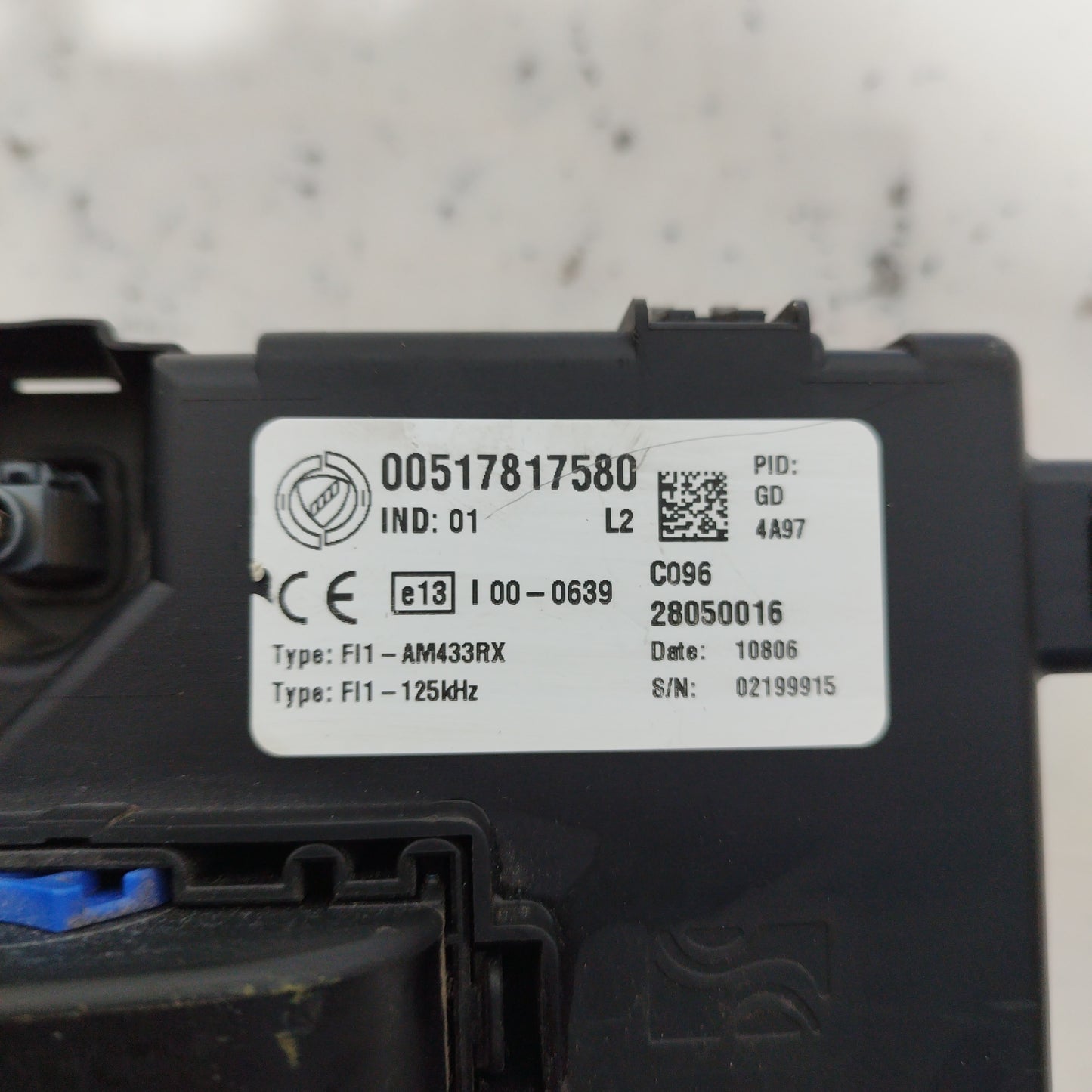 Bodycomputer Fiat Grande Punto 1.3 MTJ 2008 Code: 00517817580 ecoAC5854