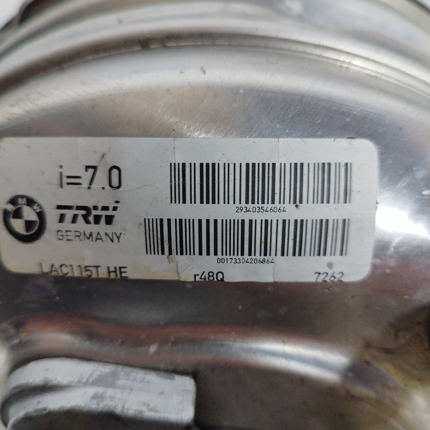 Bremskraftverstärker BMW X3 2.0 D 2007, Teilenummer: 293403546064 ecoAC6013