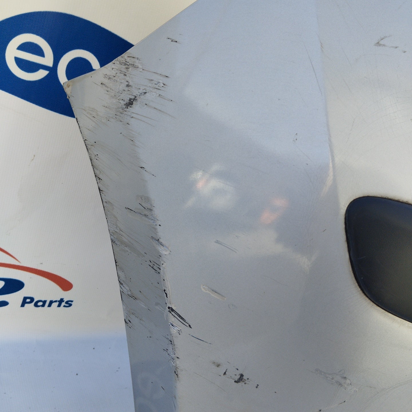 Rear bumper silver gray Hyundai i10 2009 ecoAG3547