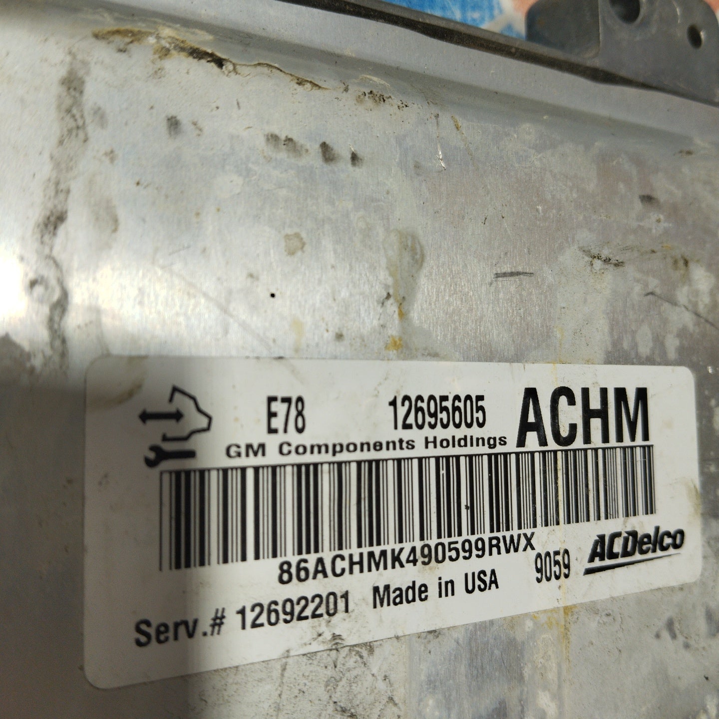 Opel Corsa E 1.4 B engine control unit code: 12695605 ecoAG3694