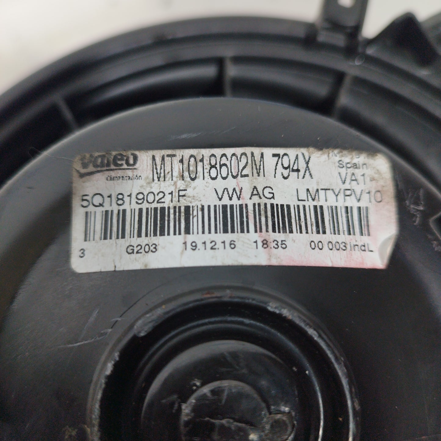 Ventola stufa abitacolo Seat Leon 2015 codice: 5Q1819021F ecoAC6278