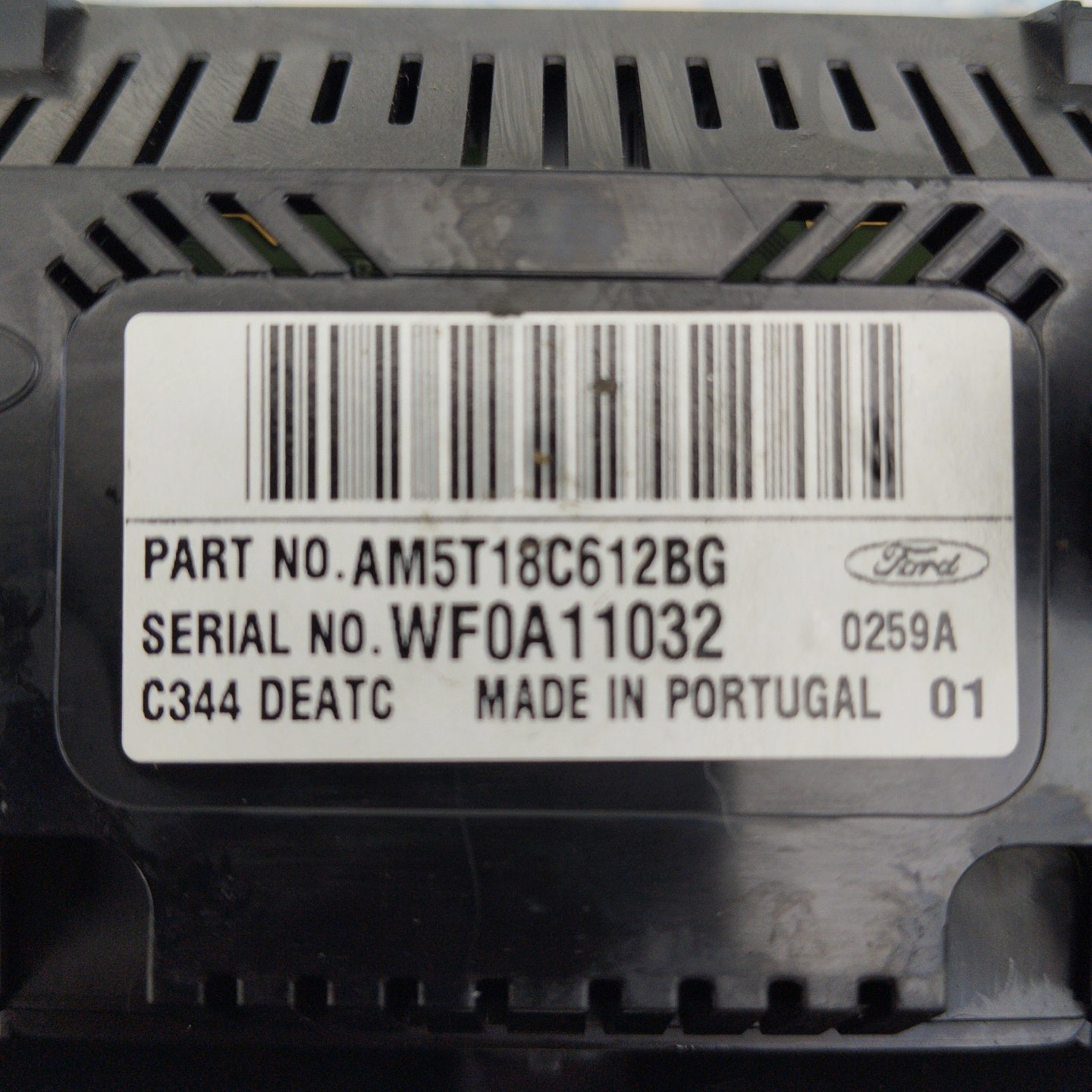 Ford C-Max 2012 digitales Klimabedienteil Code: am5t18c612bg ecoAG3730