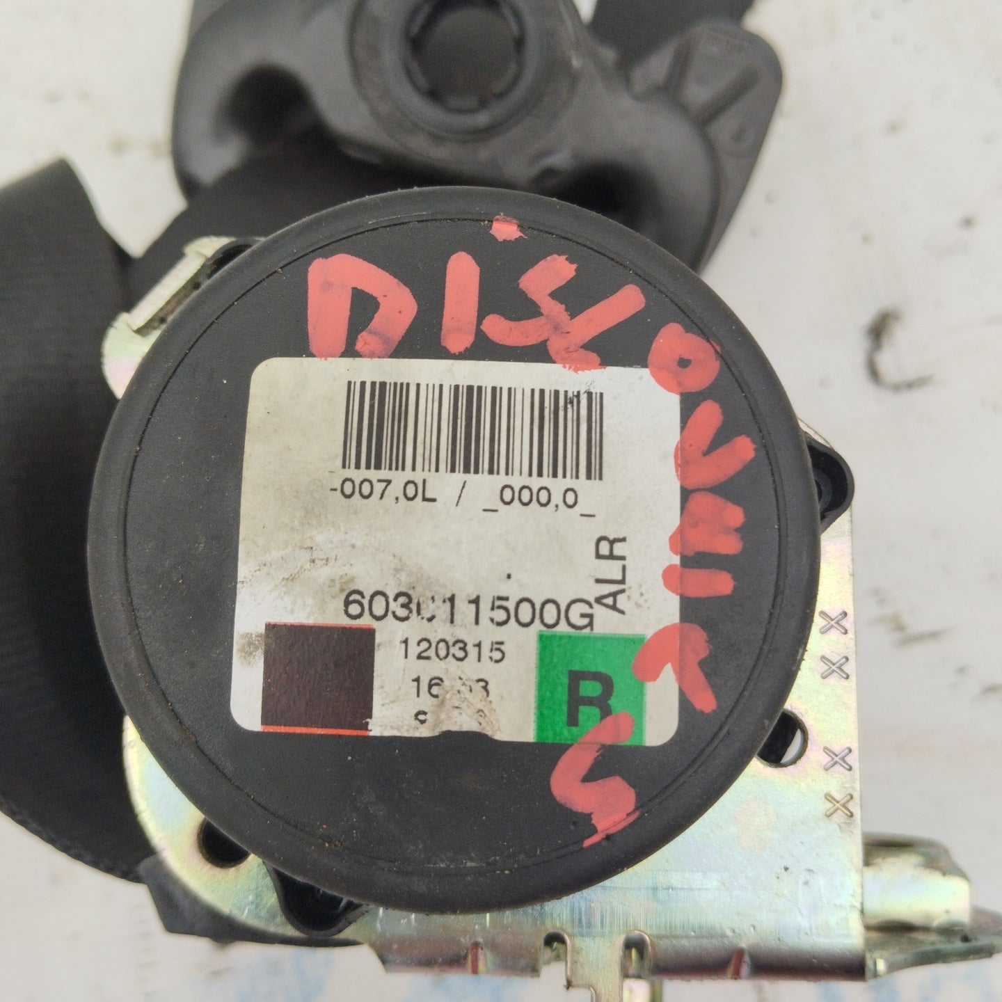 Cintura di sicurezza posteriore dx Land Rover Discovery 4 cod: 603011500g ecoAG3761