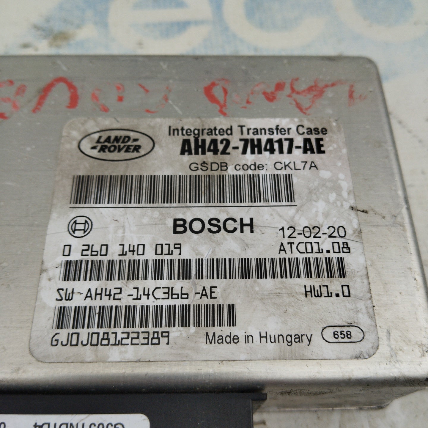 Steuergerät für Automatikgetriebe Land Rover Discovery 4 3.0 TD Code ah42-7h417-ae ecoAG3787