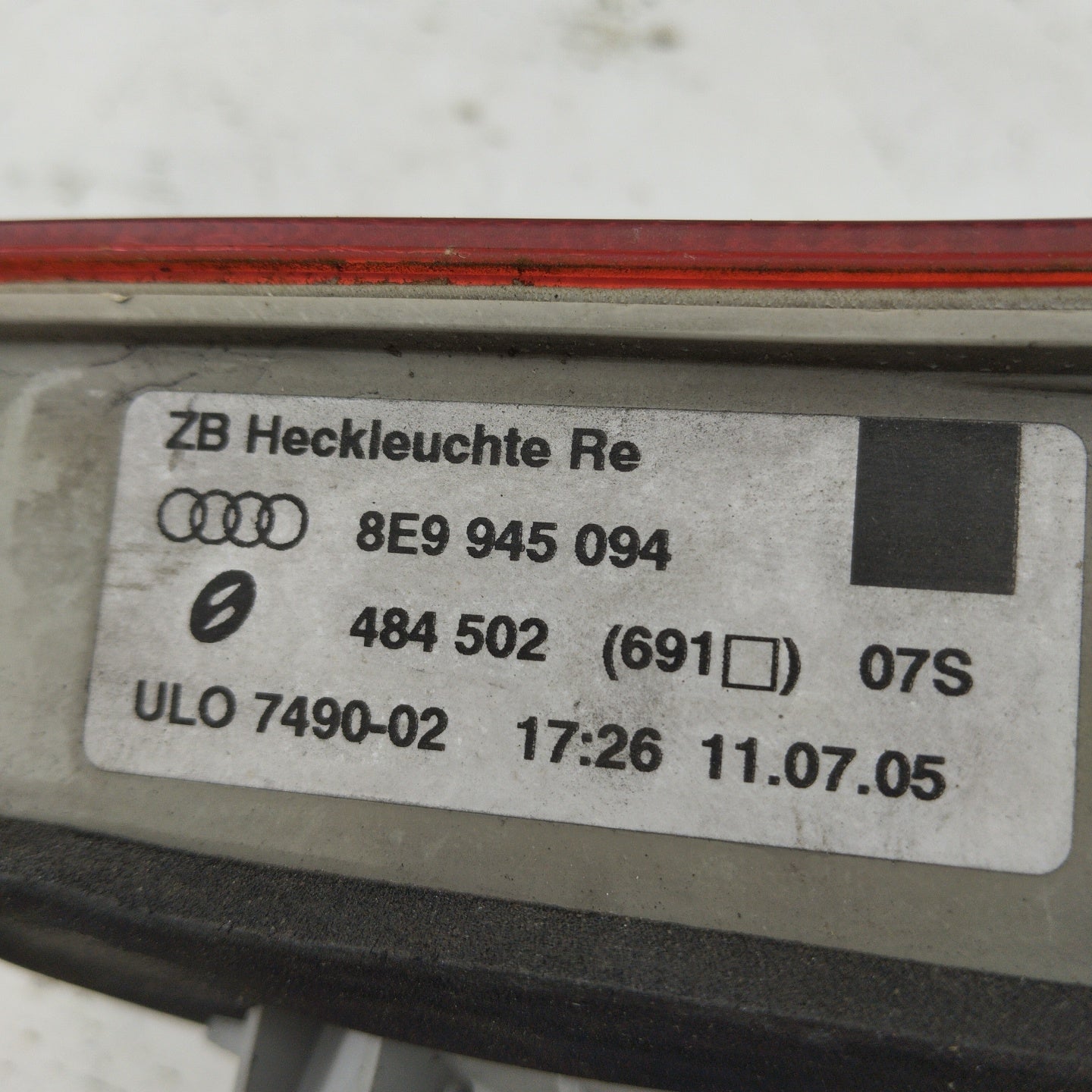 Fanale posteriore interno dx Audi A4 8ED Cod. 8e9945094 ecoAG3809