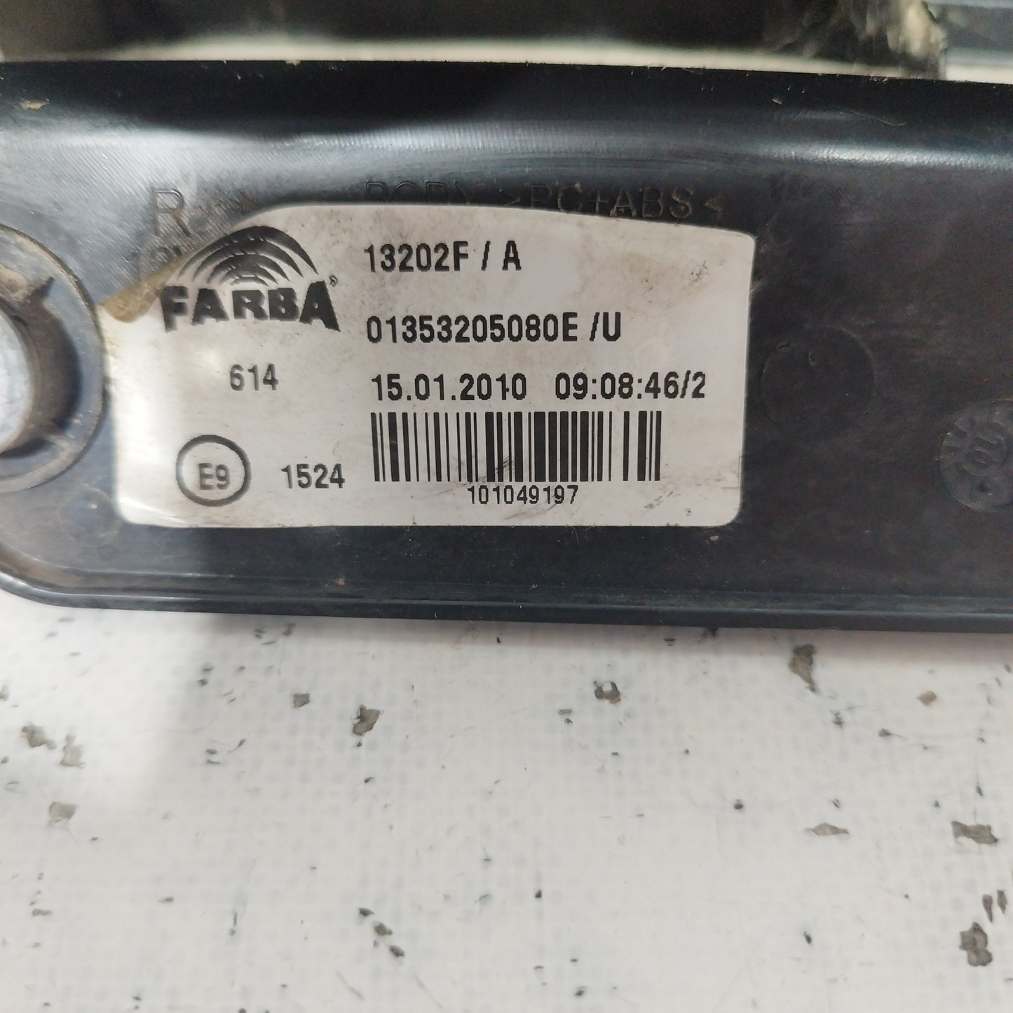 Right rear light Fiat Fiorino 2nd Series 2007 code: 01353205080e/u ecoAC6342