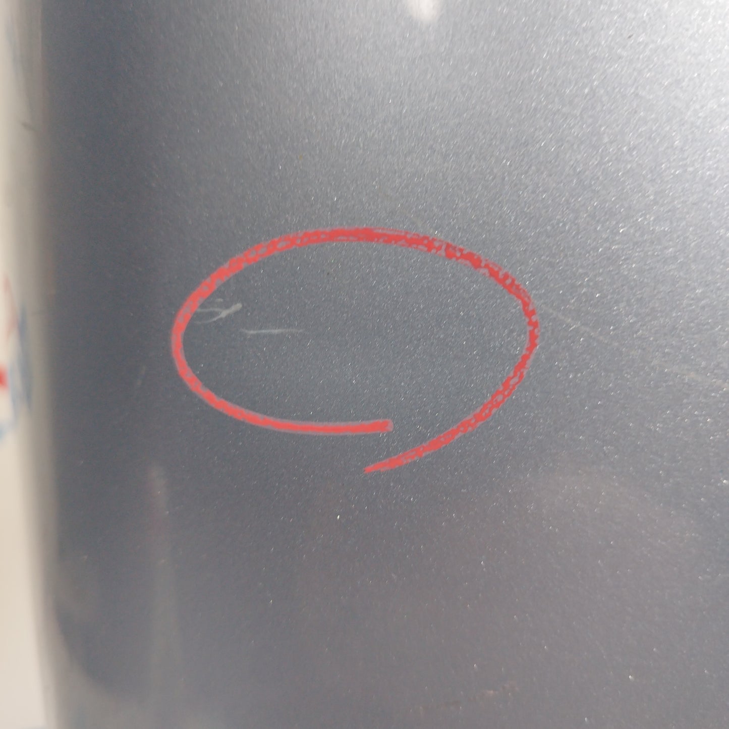 Light blue right front fender Fiat Fiorino 2008 ecoAC6457