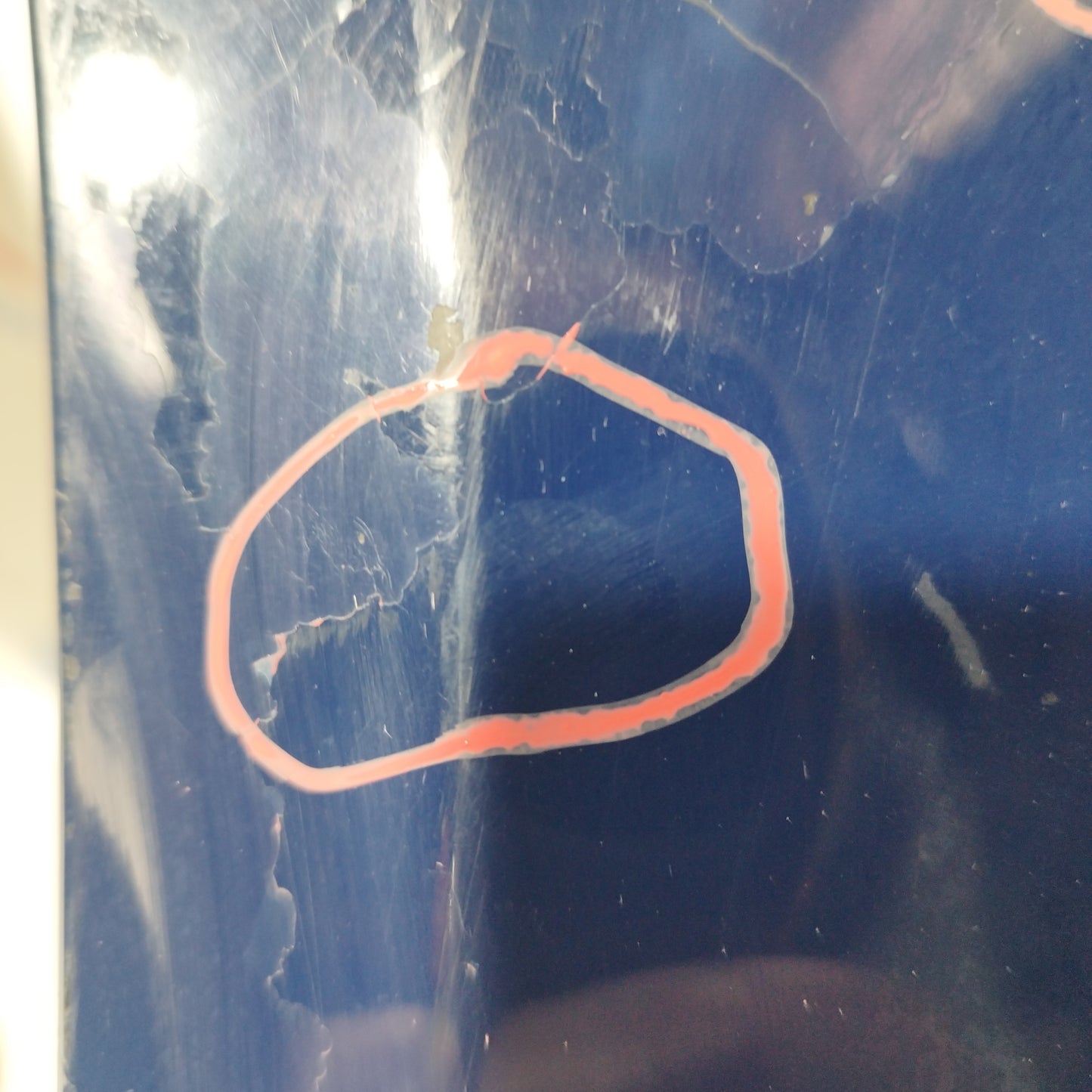 Vorderer linker Kotflügel blau Skoda Fabia 2008 ecoAC6477