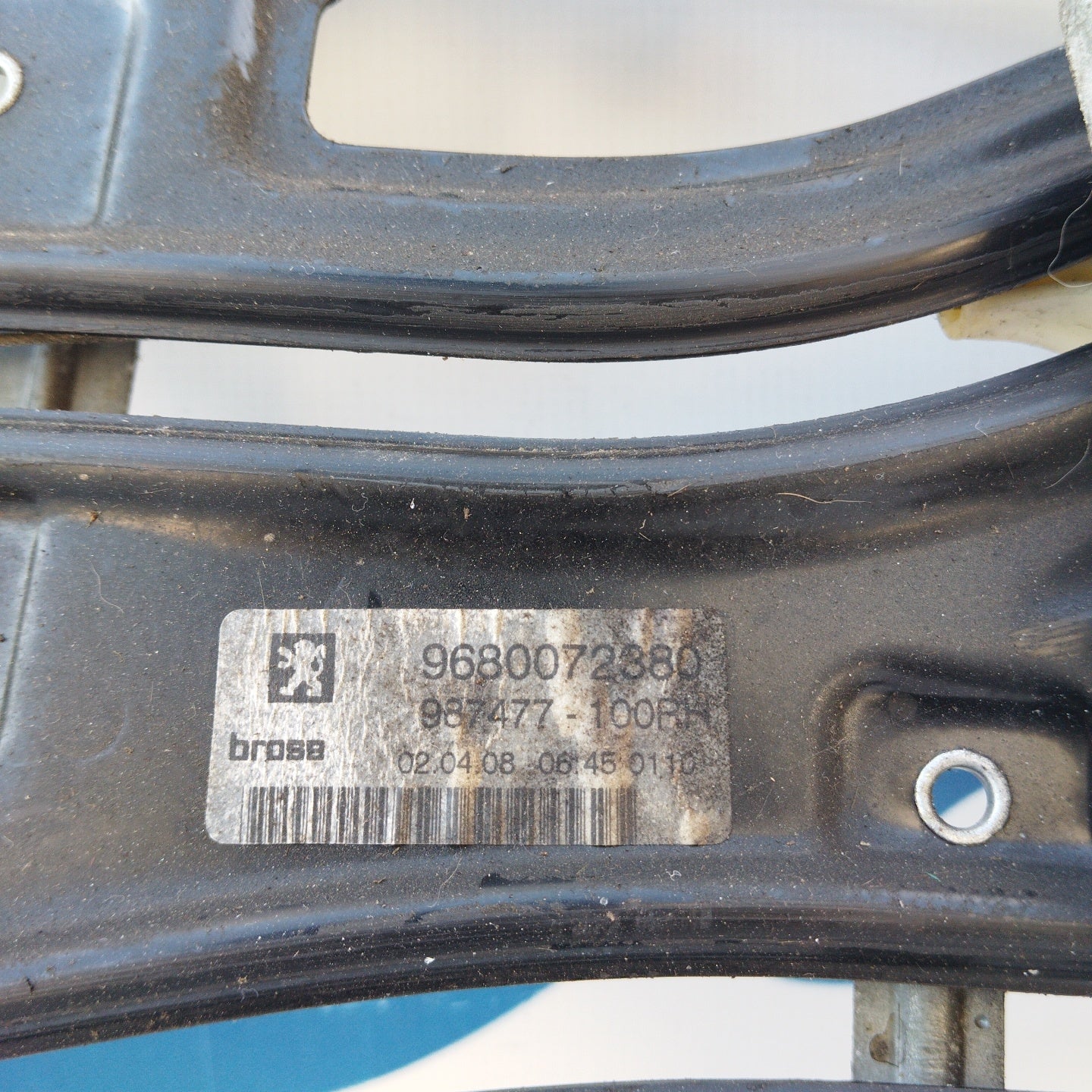 Rear right rack Peugeot 207 Cabrio 2007 Cod.9680072380 ecoAG3950