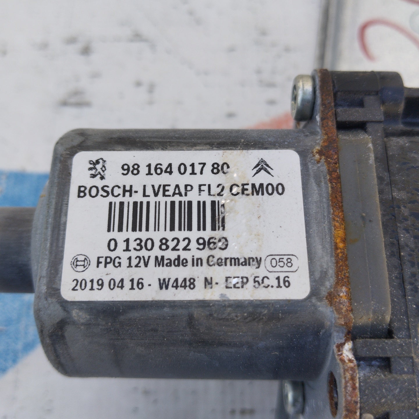Front left rack Peugeot 208 2014 Cod. 9816401780 ecoAG3989