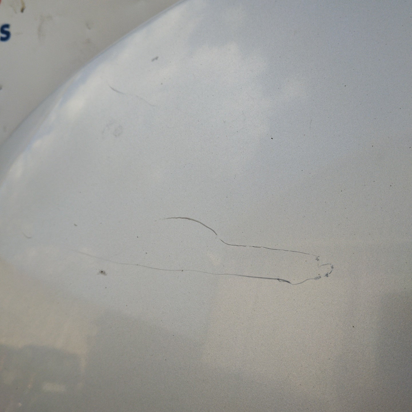 Peugeot 207 ecoAG4014 silver gray bonnet
