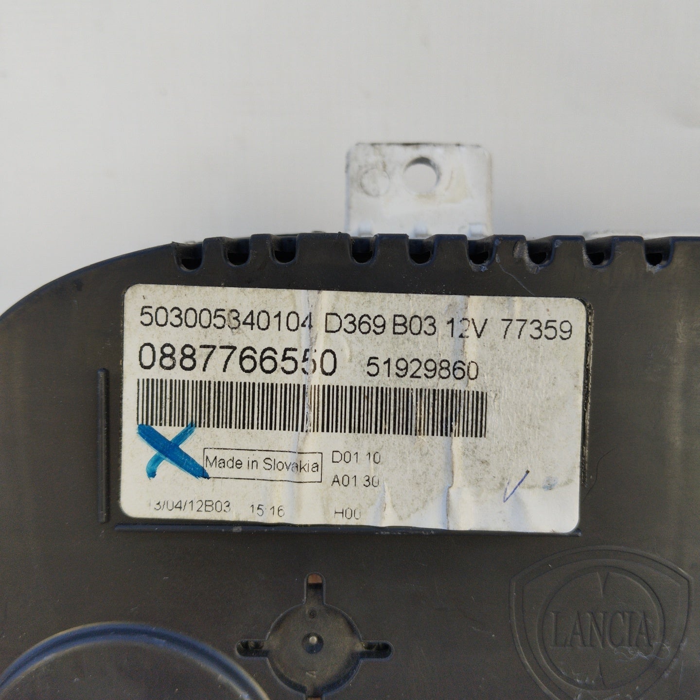 Fiat New Panda 1.2 B 2016 Instrumententafelcode: 0887766550 ecoAG4019