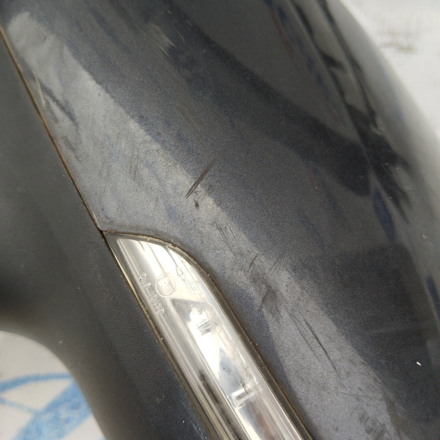 Kia Rio 2015, dunkelgrauer elektrischer Außenspiegel links, 4-polig, ecoAG3617