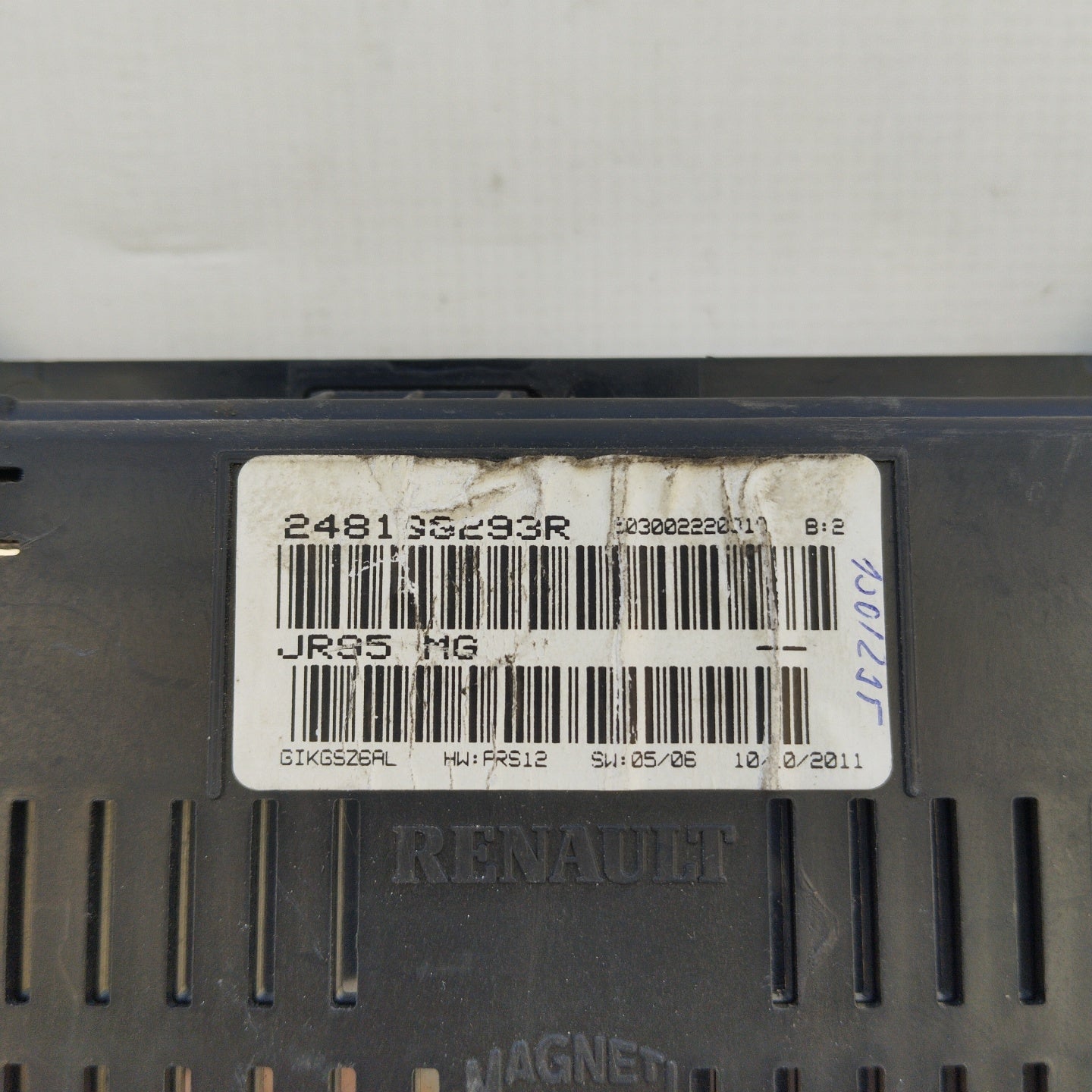 Renault Scenic 1.5 DCI 2011 Instrumententafel-Code: 248100293r ecoAG4098