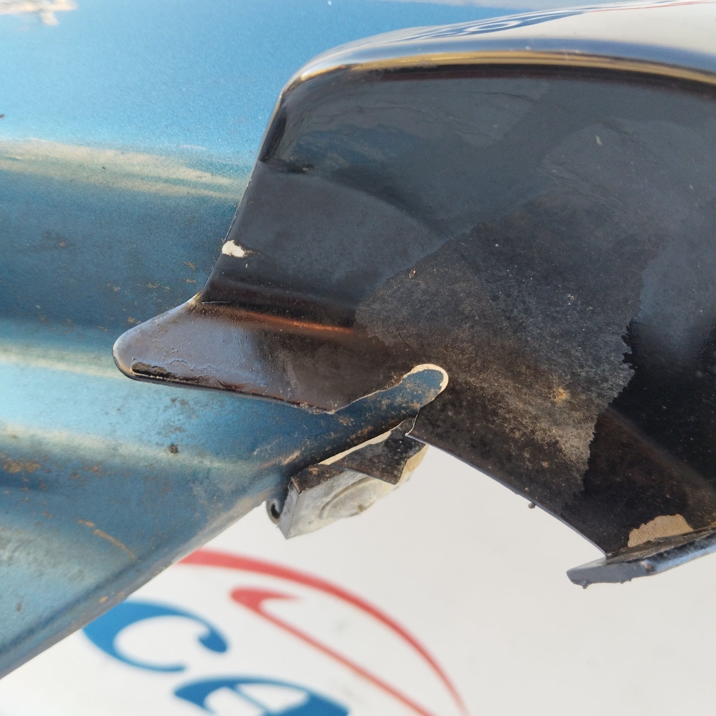 Left blue mudguard Nissan Terrano II blue ecoAG4203