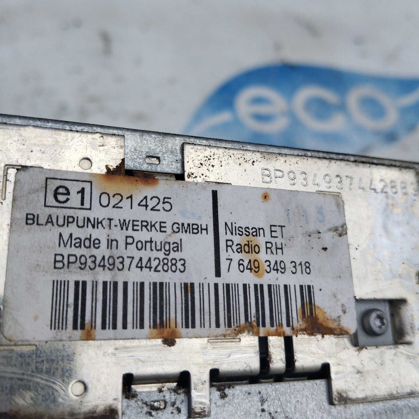 Nissan Terrano II car radio Code 7649349318 ecoAG4236