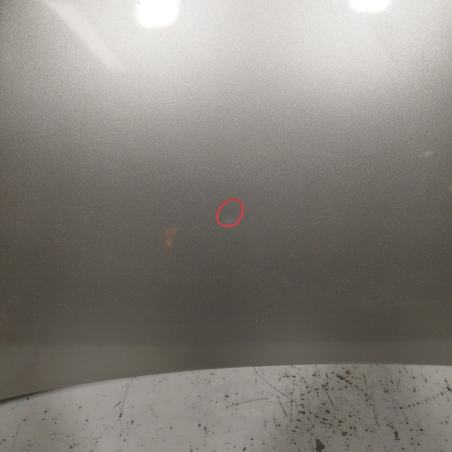 Silver gray bonnet Fiat Panda 2008 ecoAC6501