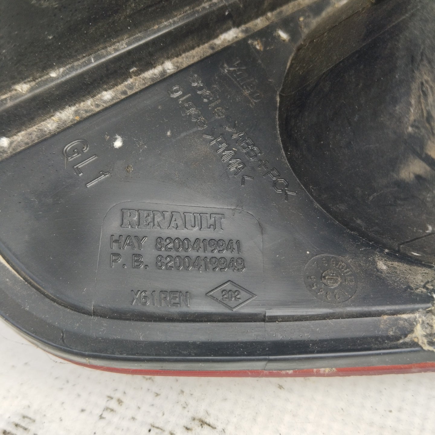 Linke Rückleuchte Renault Kangoo 2010 ecoAG3957