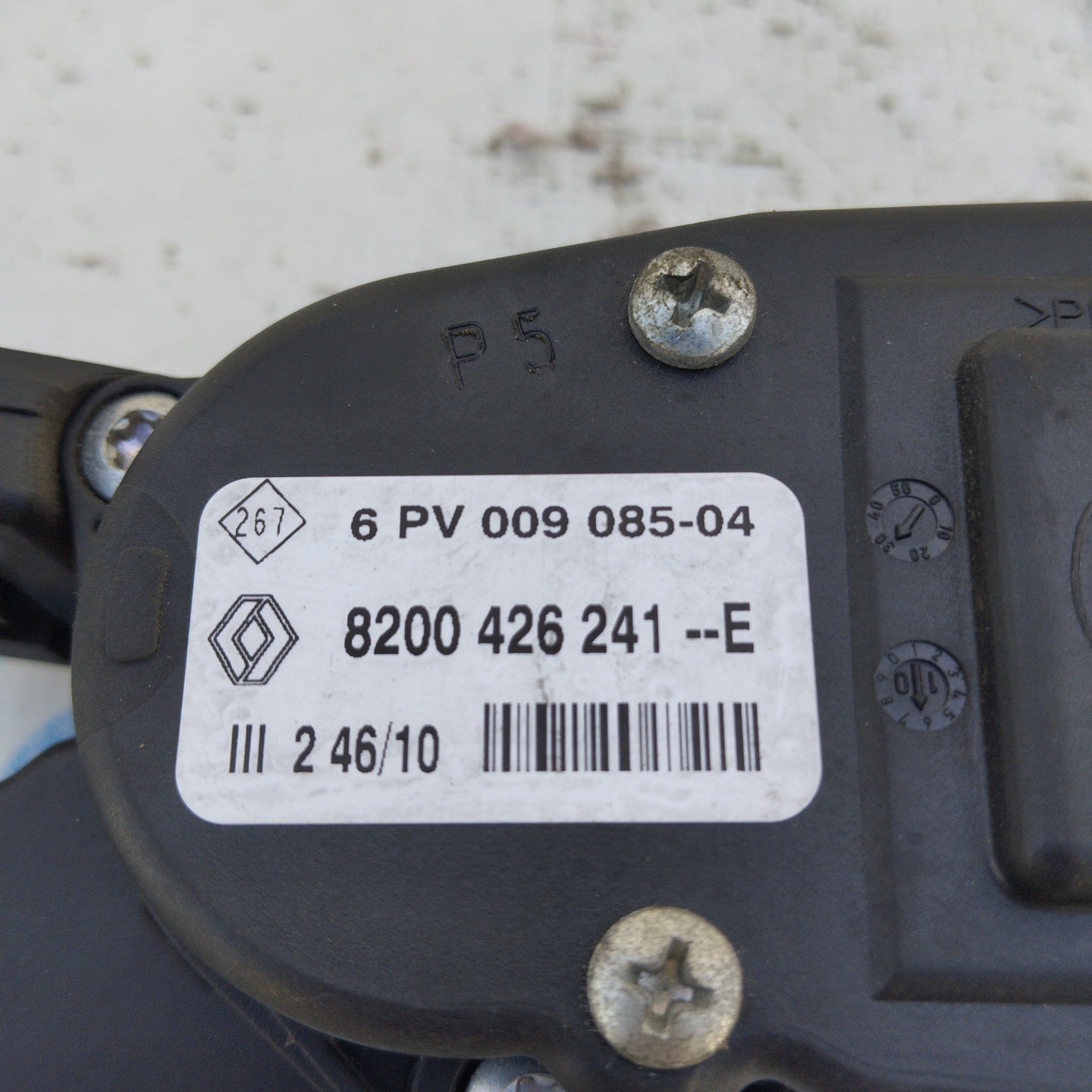 Accelerator pedal Renault Twingo 1.5 DCI 2010 code: 8200426241-E ecoAG4298