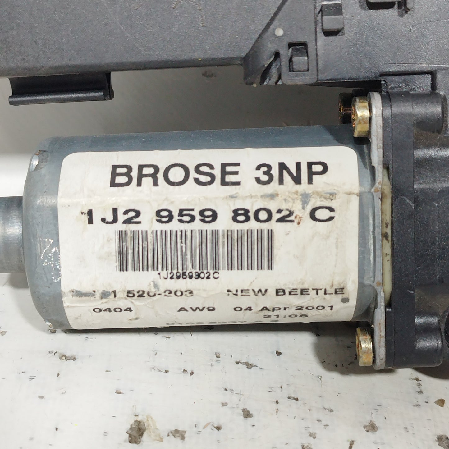 Motorino alzacristalli anteriore sx Volkswagen New Beetle 2001 codice: 1J2959802C ecoAC7014