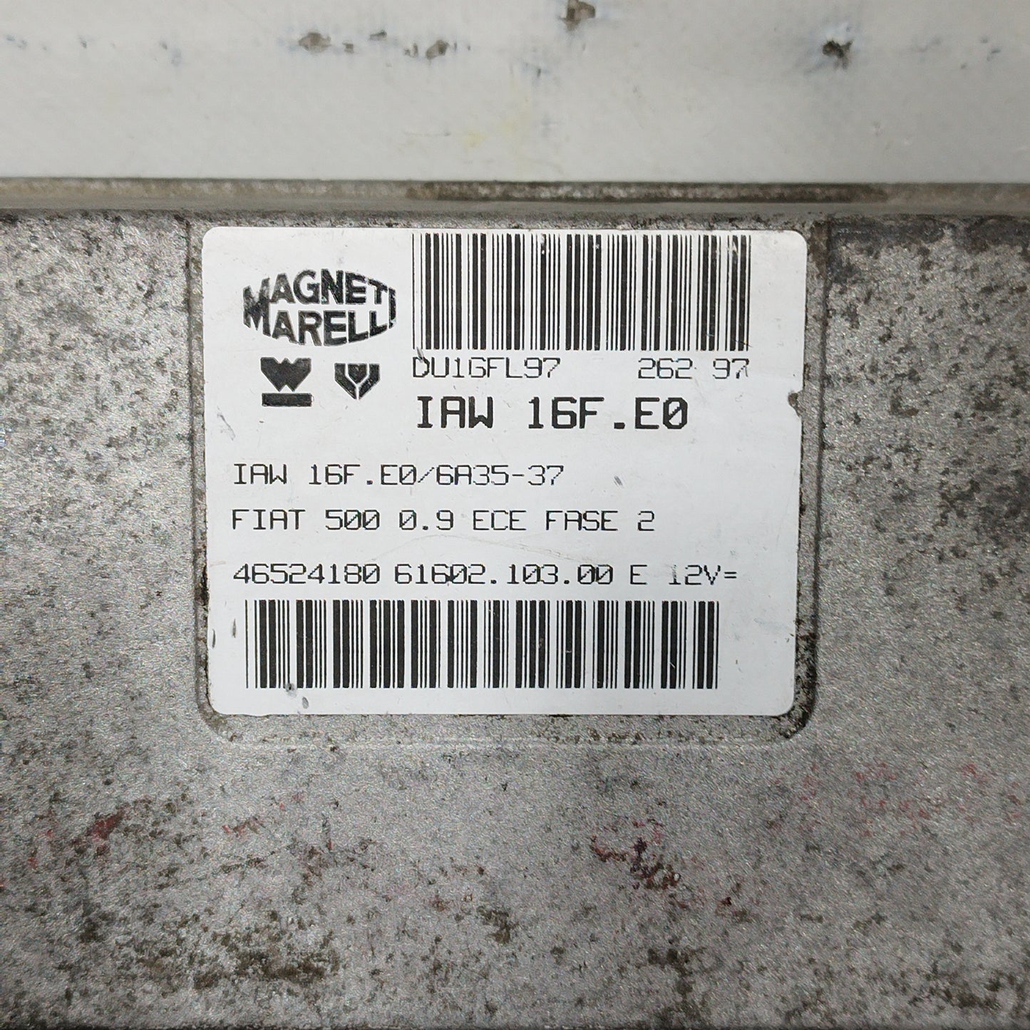 Fiat 500 0.9 B 1992 engine control unit code: IAW16F.E0 ecoAC7132