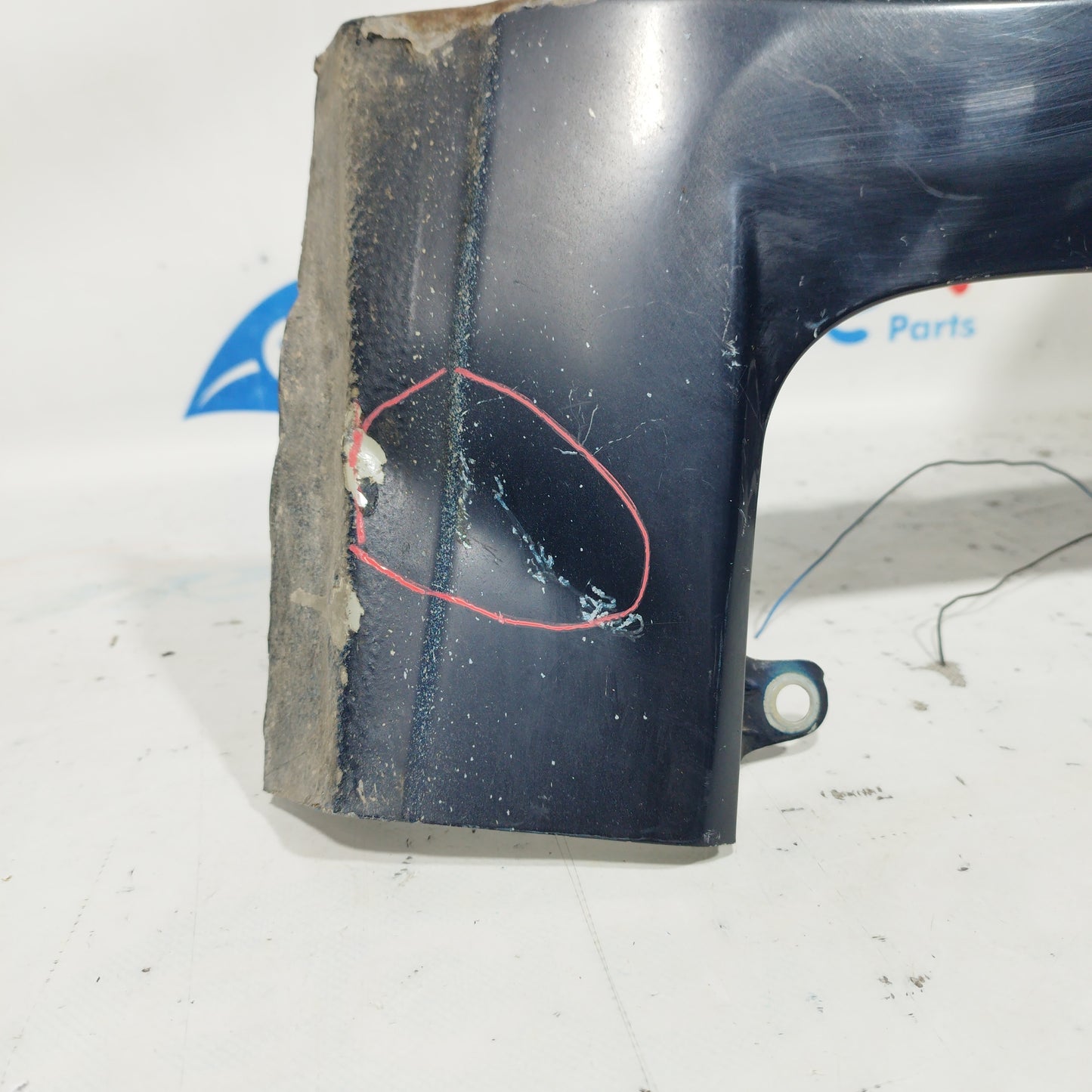 Dark blue left front fender Fiat Grande Punto 2010 ecoAC7145