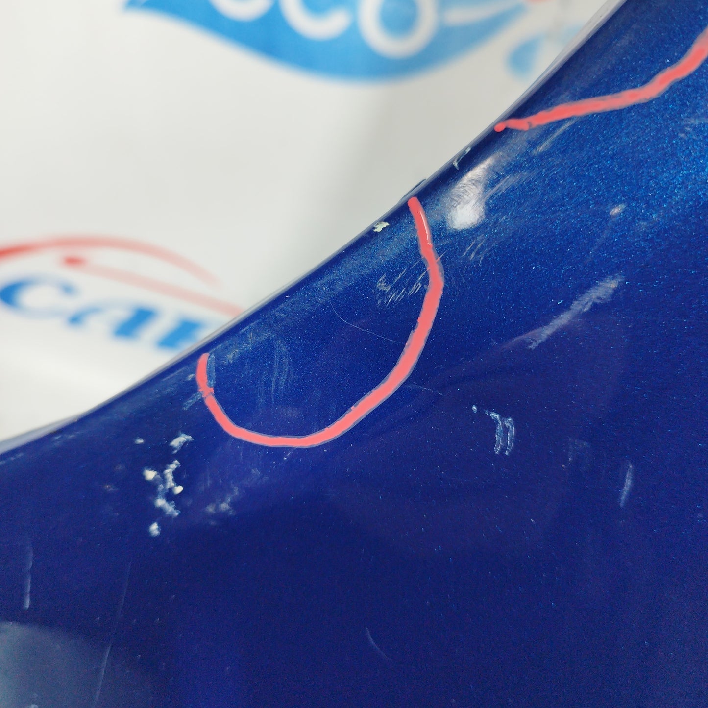 Vorderer linker Kotflügel blau Fiat Punto 2005 ecoAC7153