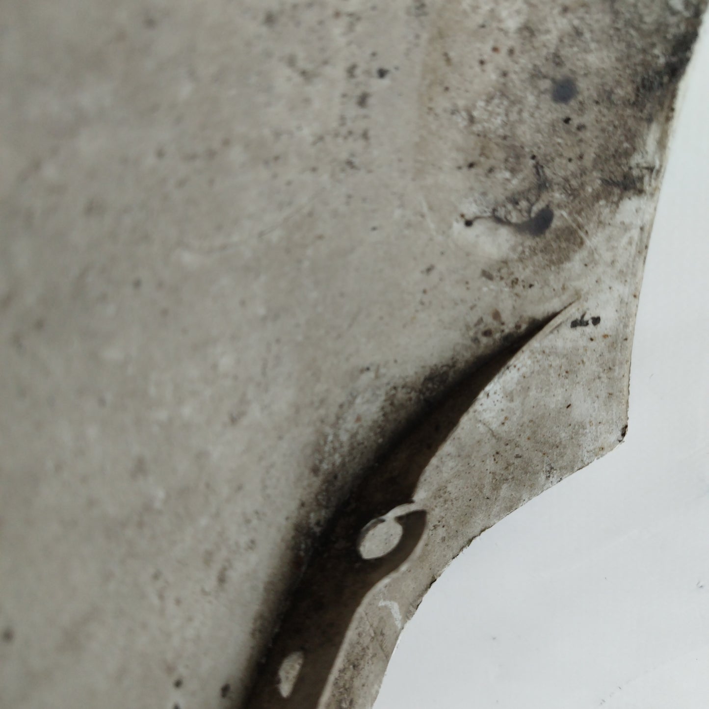 Ford Fiesta 2007 ecoAC7193 Silbergraue Heckstoßstange