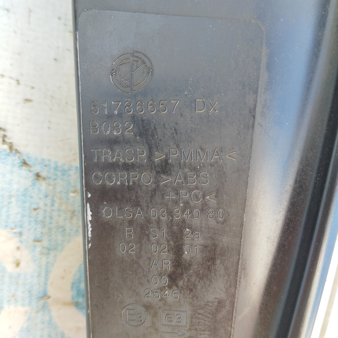 Right rear light Lancia Ypsilon 2009 white model ecoAG4482