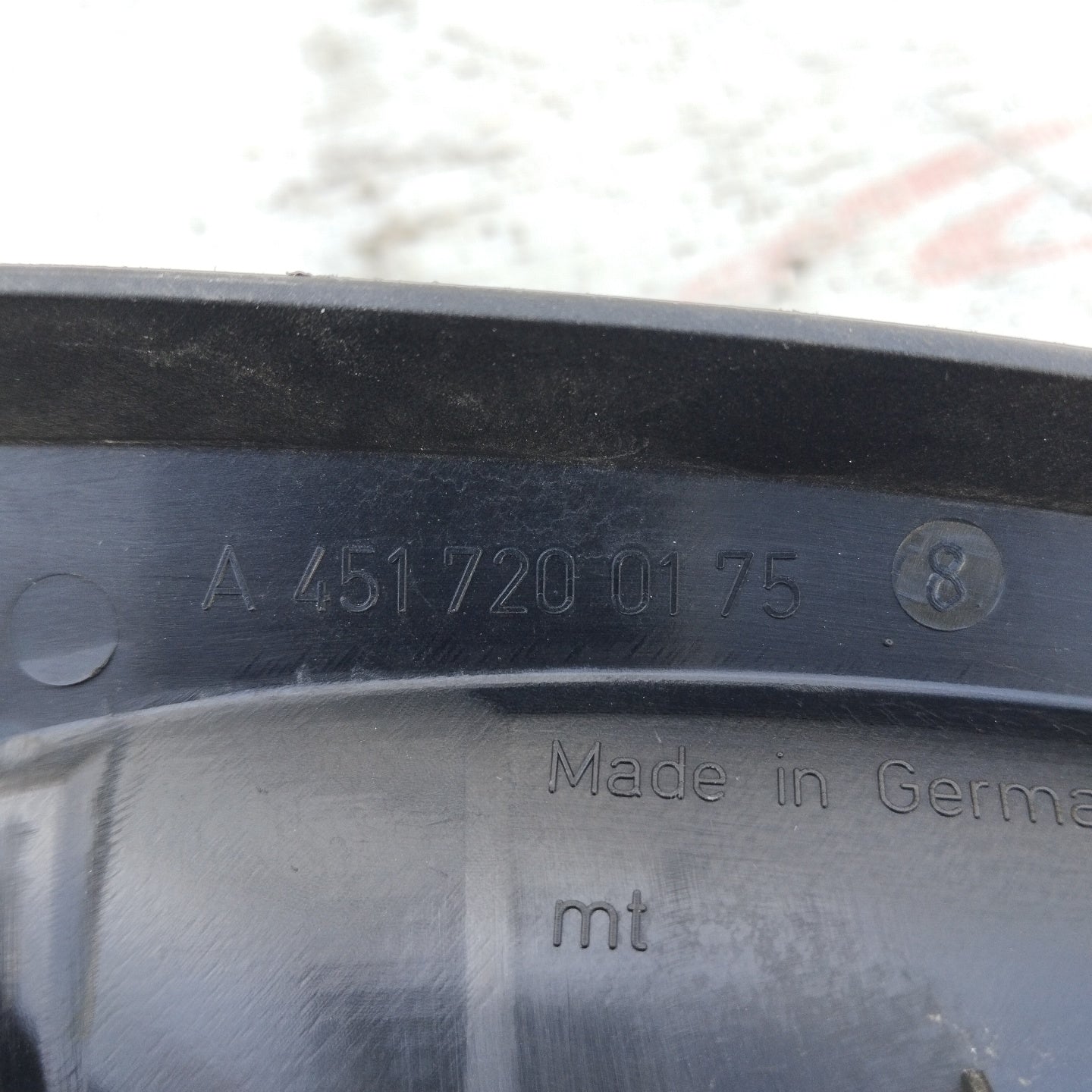 External left handle Smart 451 code: a4517200175 ecoAG4506