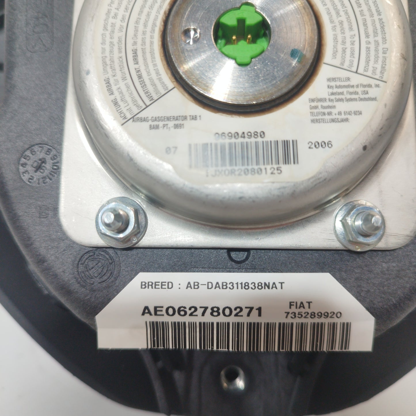 Alfa Romeo 147 ecoAC7349 steering wheel airbag