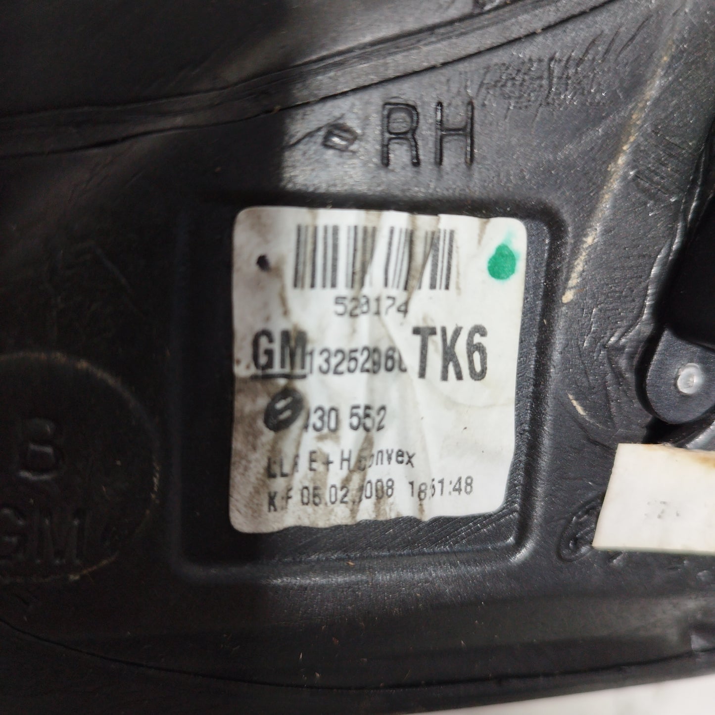 Black right electric mirror Opel Astra H GTC 3 doors 5 wires 2009 ecoAC7370