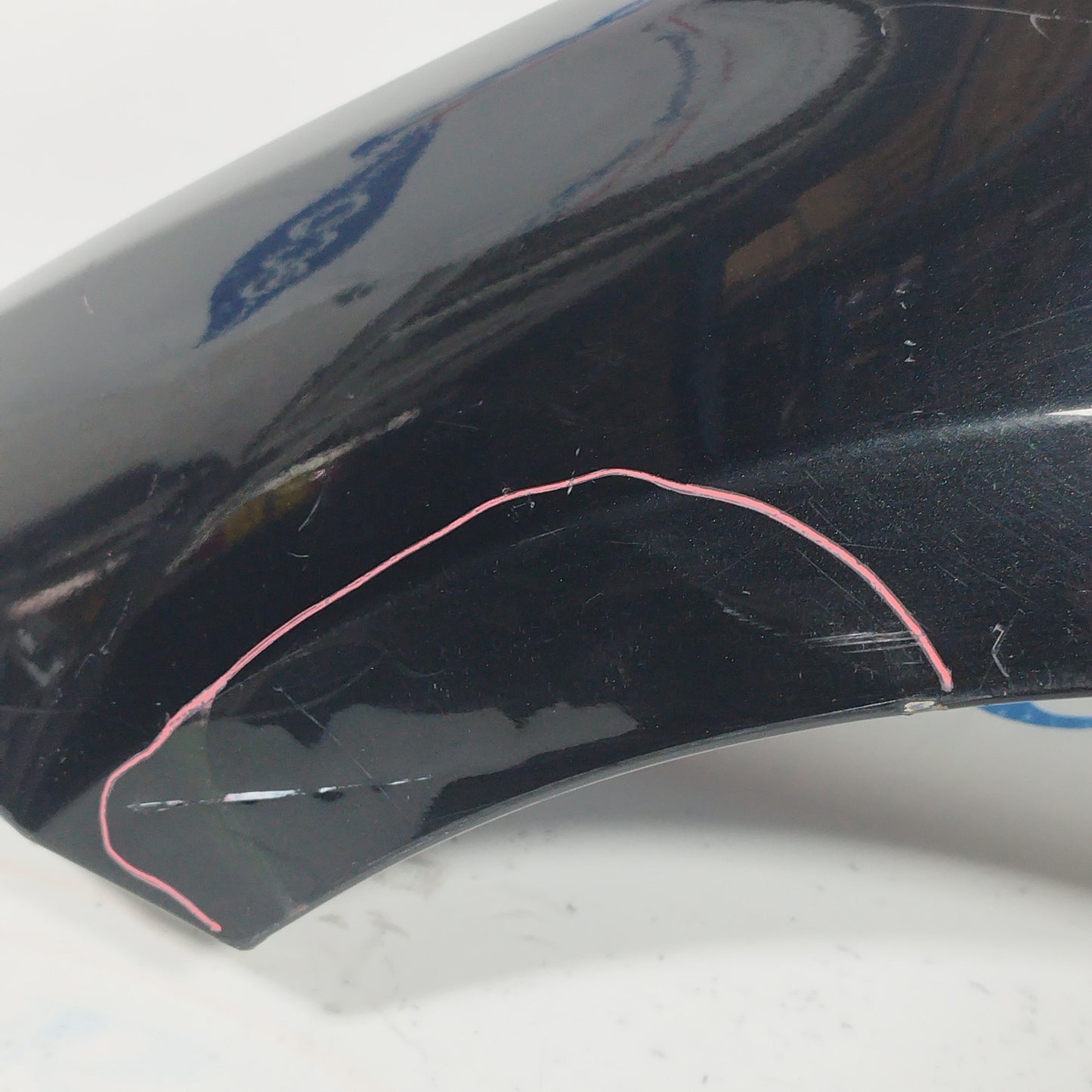 Black left front fender BMW Serie 1 2006 ecoAC7435