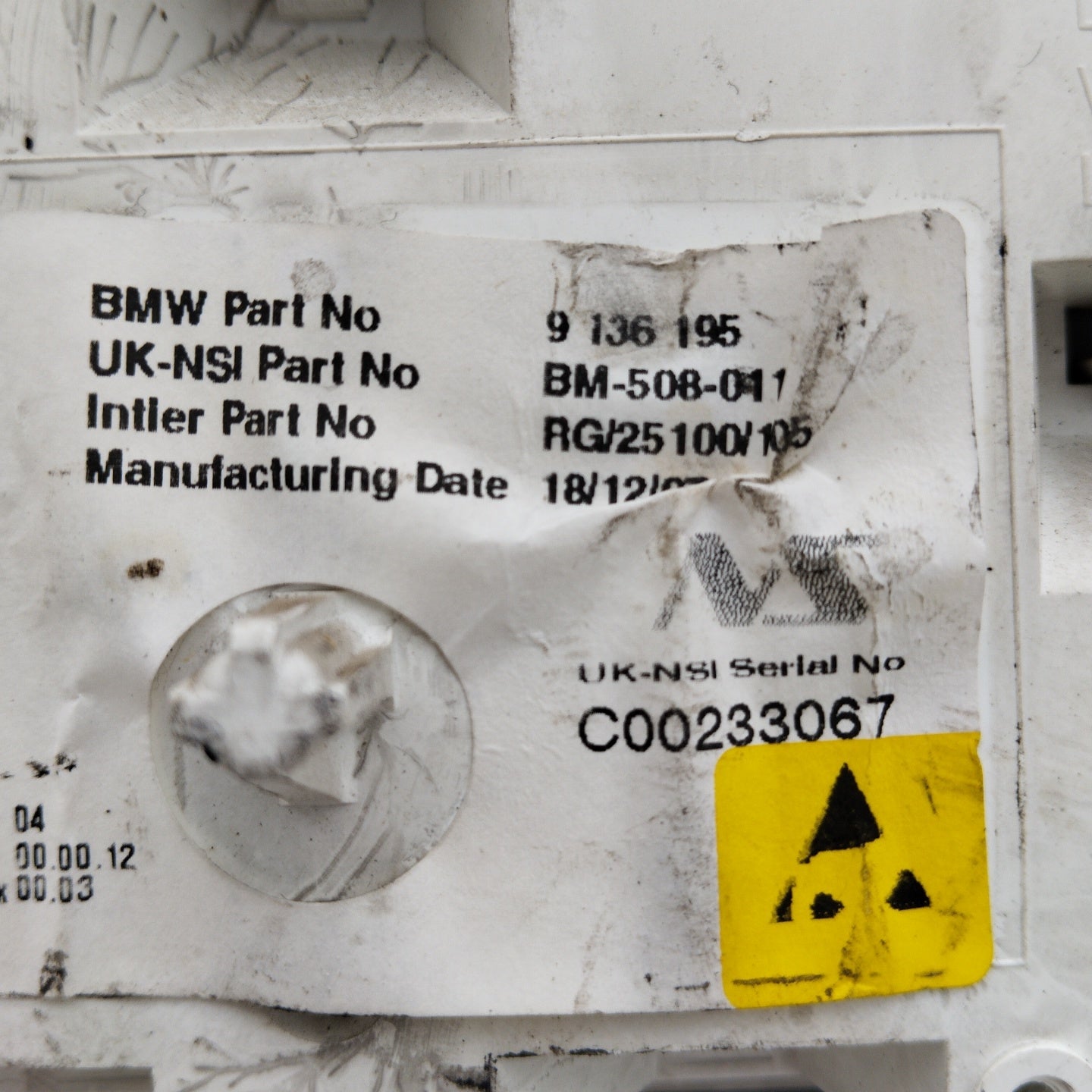 Mini Cooper R56 1.6 D Instrumententafel-Code: 9136195 ecoAG4635