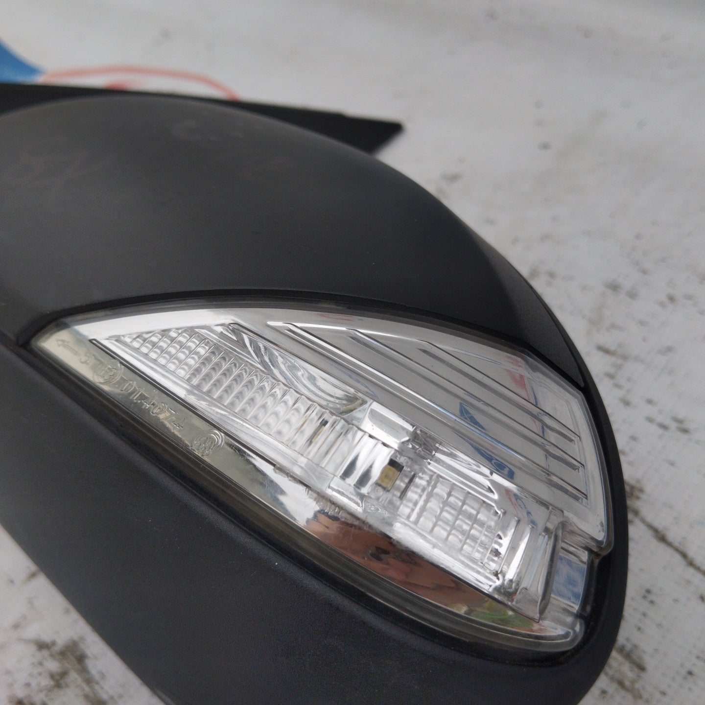 Manueller linker Außenspiegel, schwarzer Kunststoff, Smart ForFour 2005 ecoAG4673