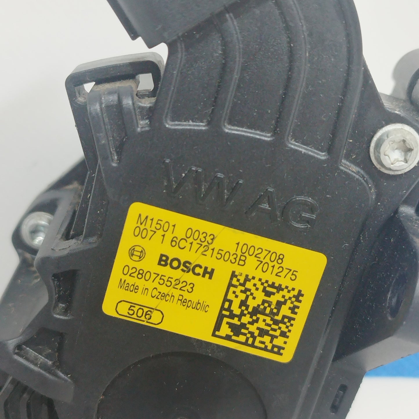 Fehlercode Gaspedal 0280755223 Volkswagen Polo 1.6 D 2014 ecoAC7598