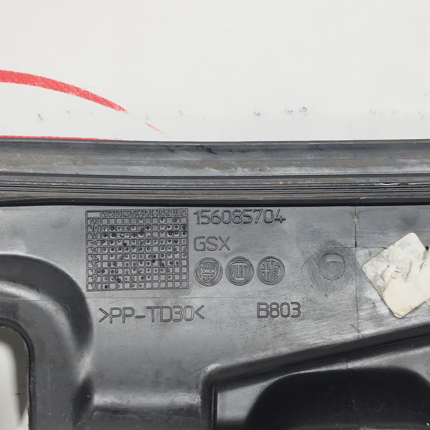 Gocciolatoio / Griglia sottospazzole Alfa Romeo Giulietta 2013 ecoAC7615