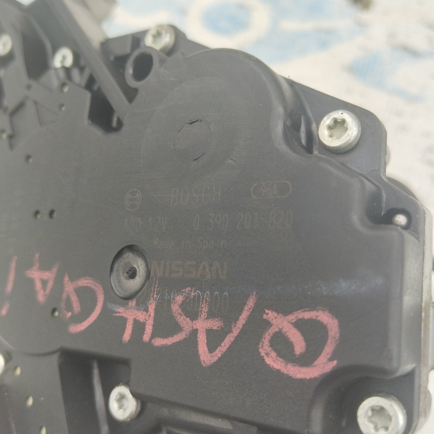 Motorino tergicristalli posteriore Nissan Qashqai 2010 Cod. 0390201820 ecoAG4701