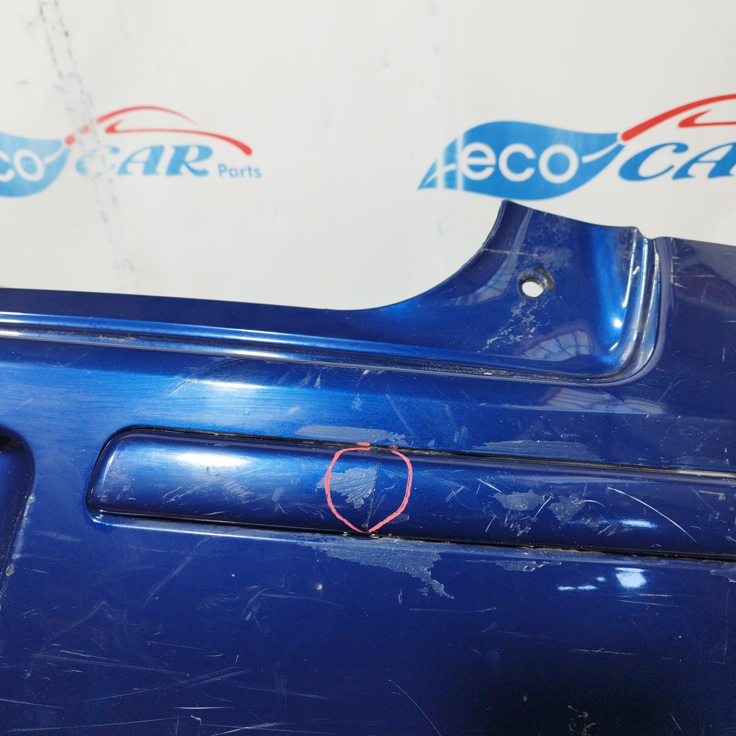 Heckstoßstange in Elektrischblau, Opel Corsa C 2005 ecoAC7819