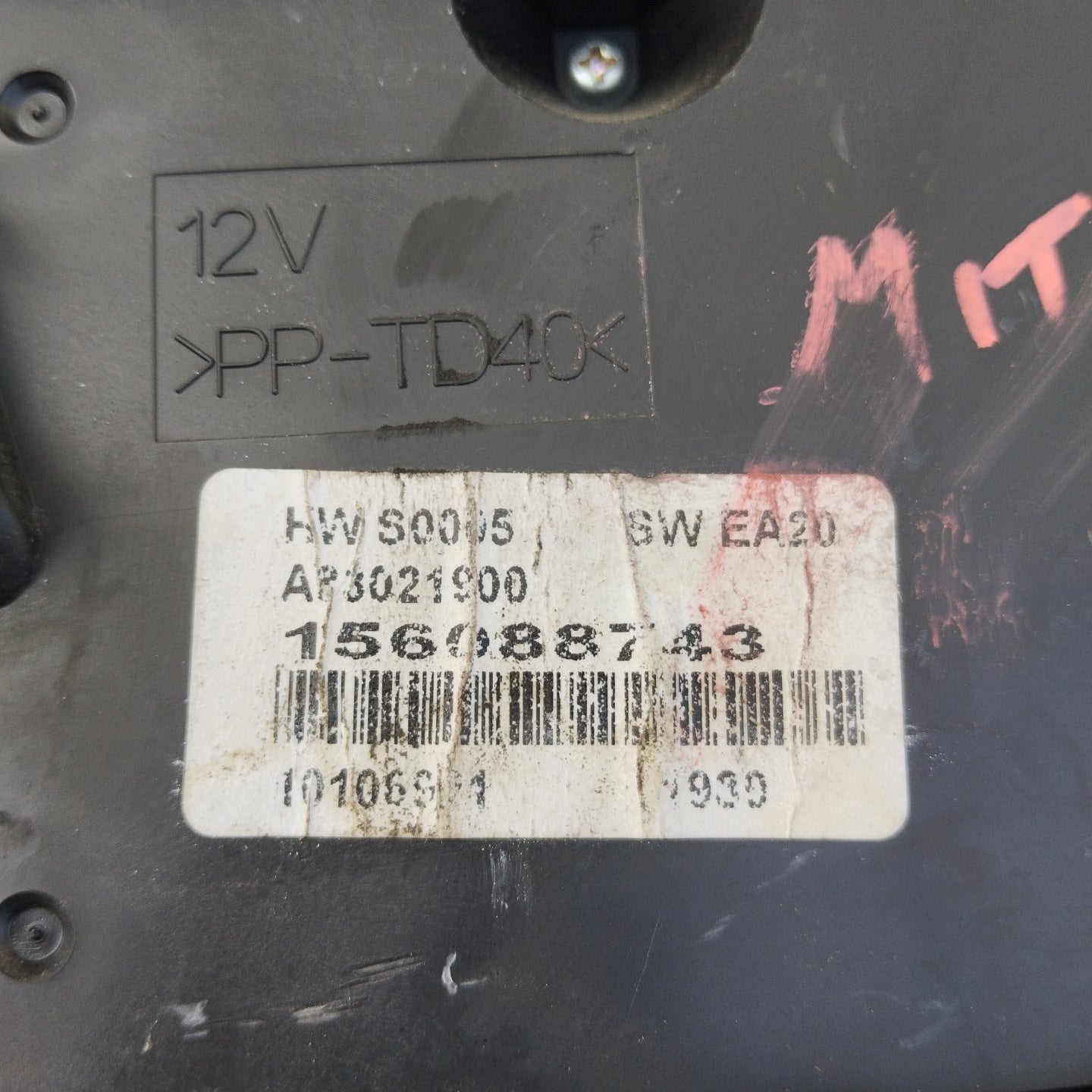 Digital climate control panel Alfa Romeo Mito code: 156088743 ecoAG4796