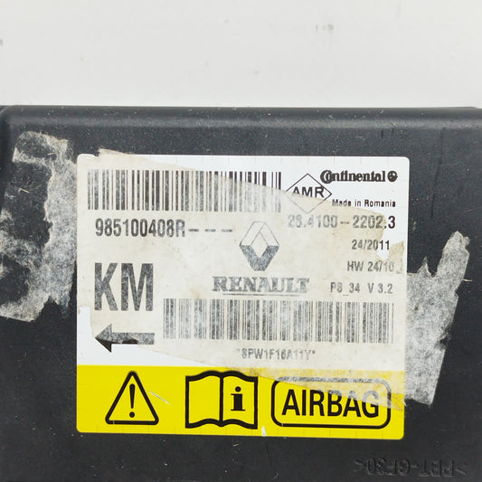 Centralina Airbag Renault X-Mod 2012 cod: 985100408R ecoAC7855