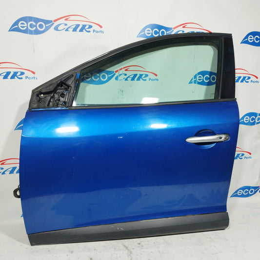 Front left door electric blue Renault Megane 2012 ecoAC7889