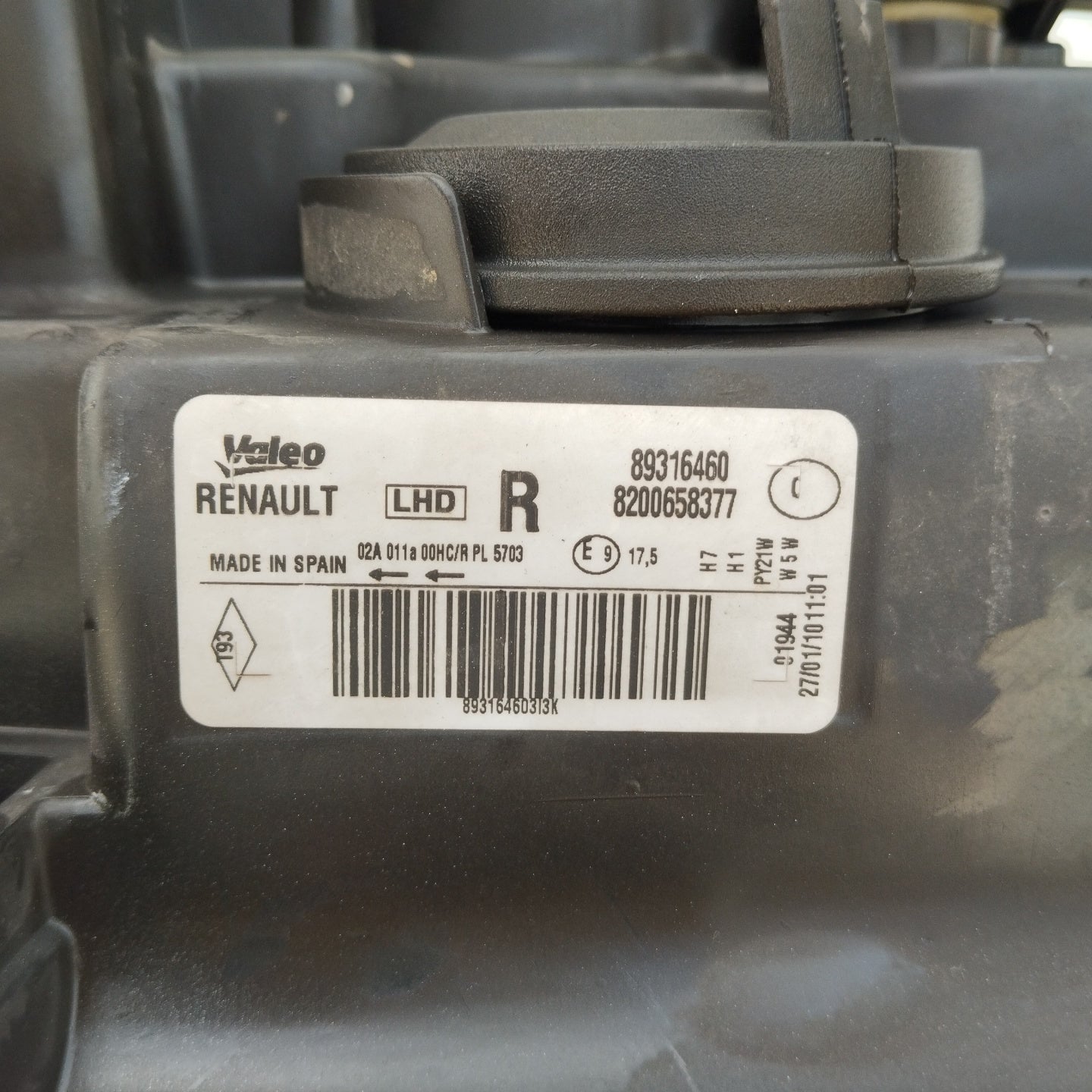 Fanale anteriore dx Renault Modus 2010 ecoAG4930