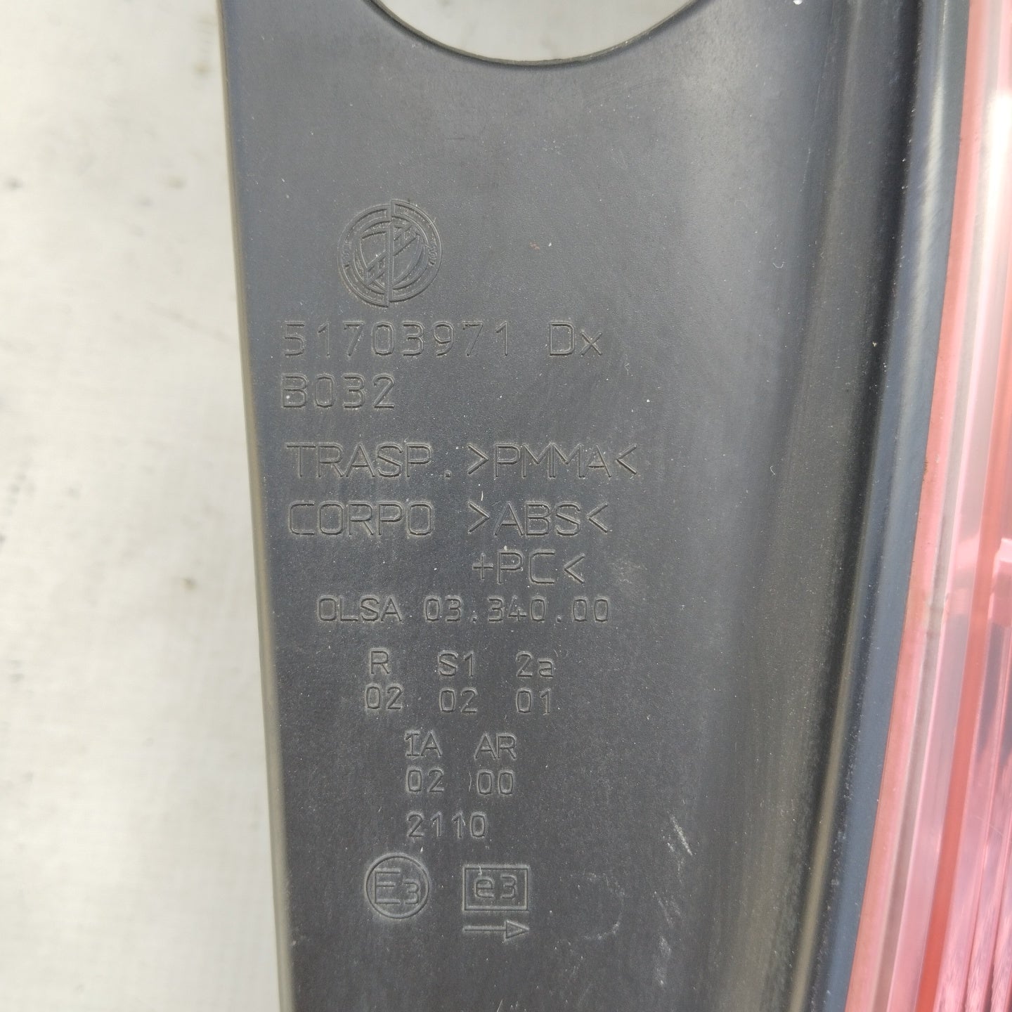 Right rear light Lancia Ypsilon 2006 ecoAG4934