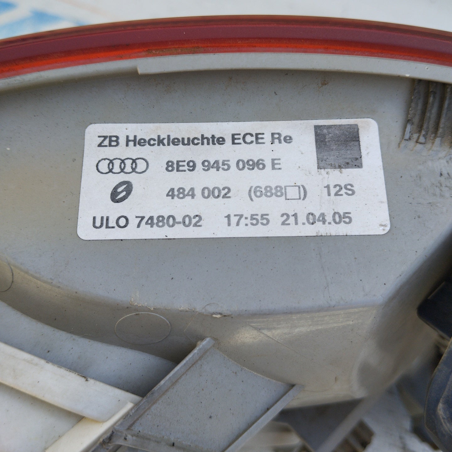 Rückleuchte außen rechts Audi A4 Avant 8er-Türer 2005 ecoAG4948