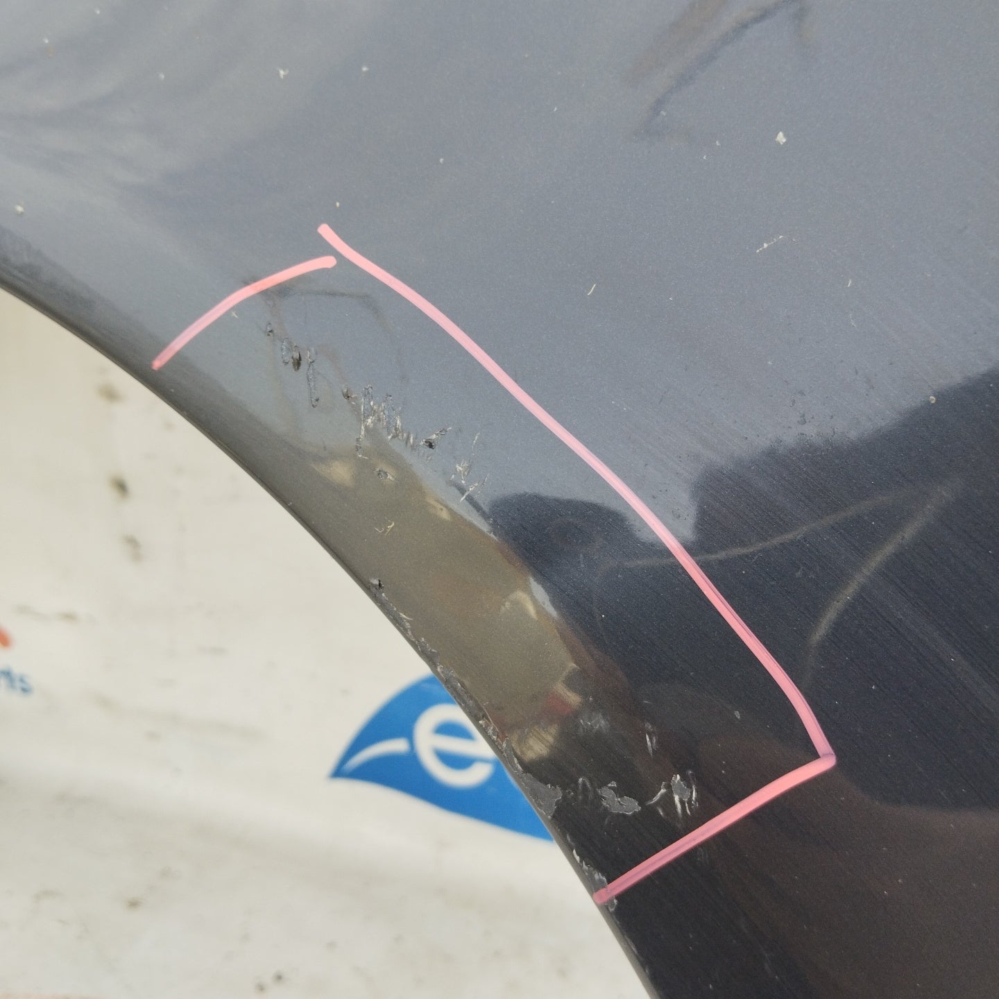 Left mudguard black Audi A4 8ED ecoAG4979