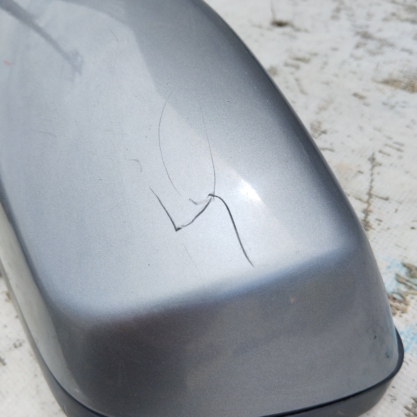 Elektrisch verstellbarer rechter Außenspiegel, grau, BMW 5er E60, 3-adrig, ecoAG4995