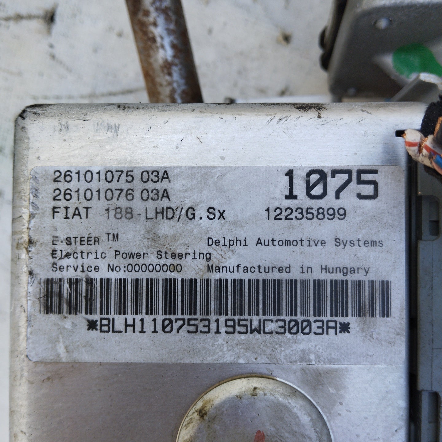 Fiat Punto 188 City steering column code: 1075 ecoAG5012